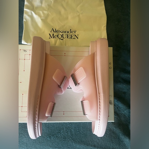 Alexander McQueen Pink Oversize Slide Sandal (Women) - Picture 3 of 4